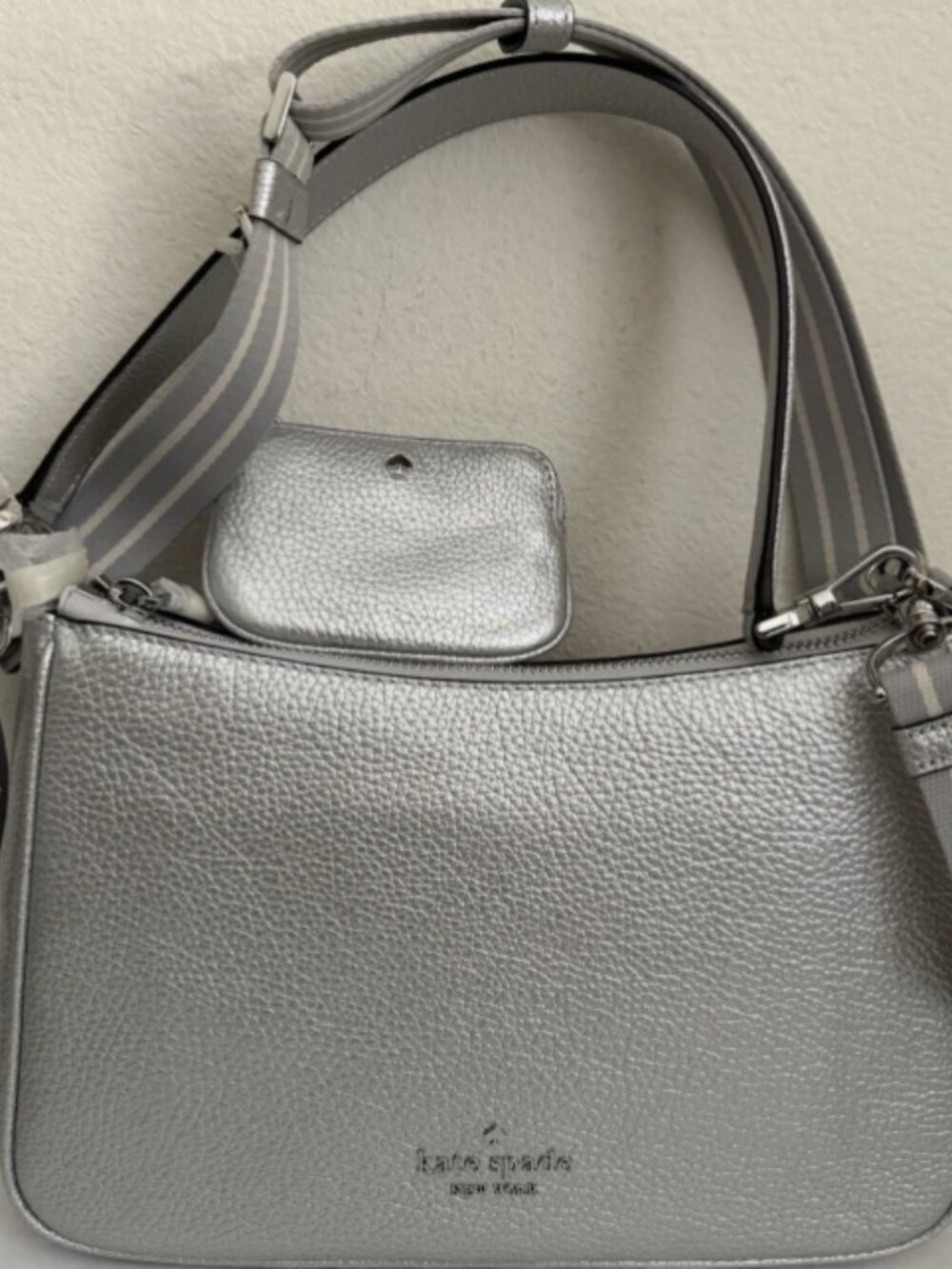 NWT Kate Spade Rosie Metallic Medium Shoulder Crossbody Leather Bag (K1898)